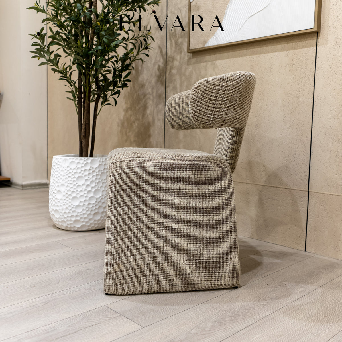כיסא אוכל Aurea – אפור טקסטורה