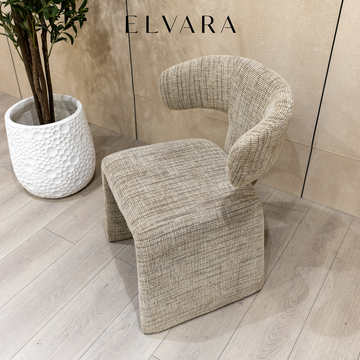 כיסא אוכל Aurea – אפור טקסטורה